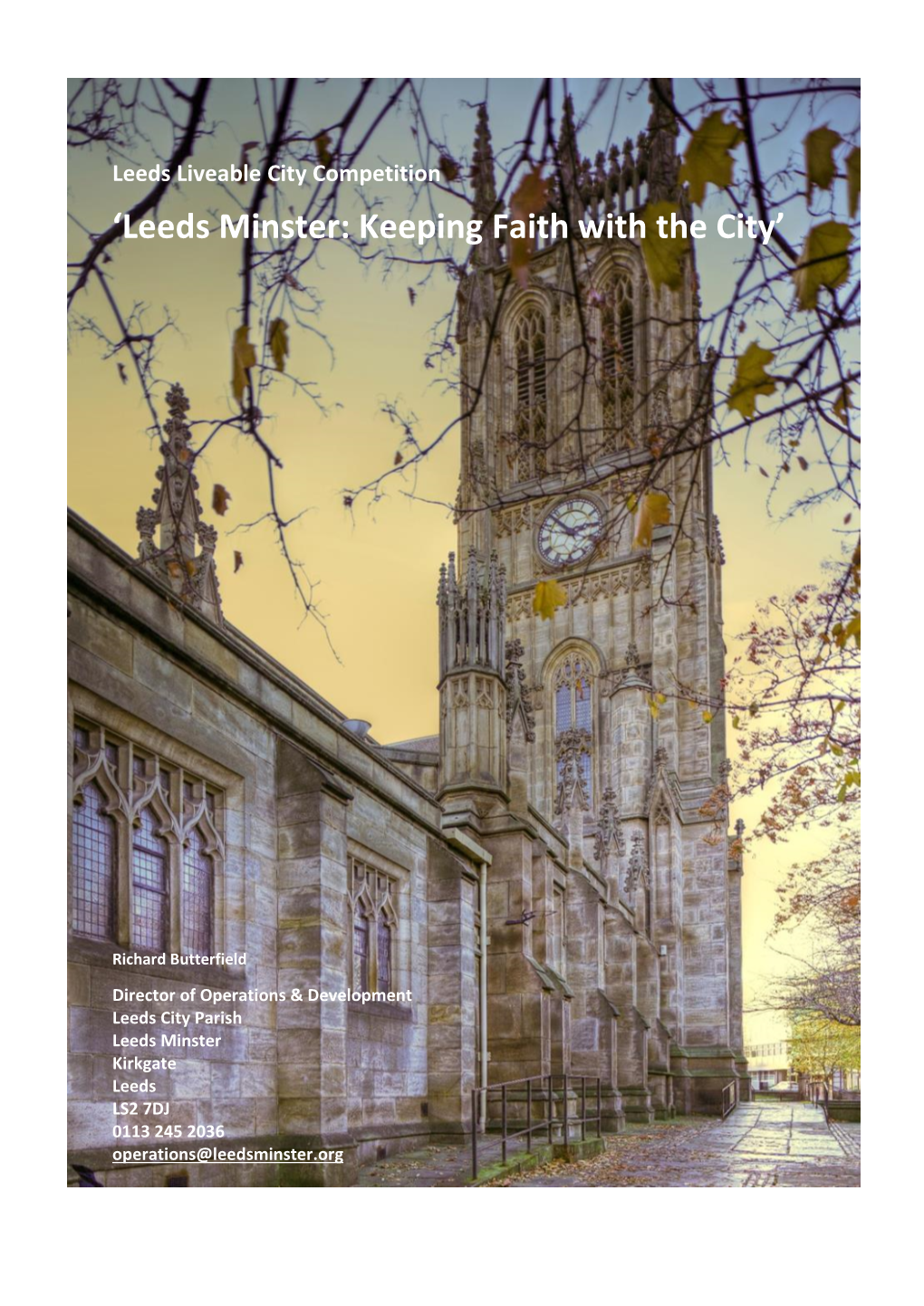 'Leeds Minster: Keeping Faith with the City'