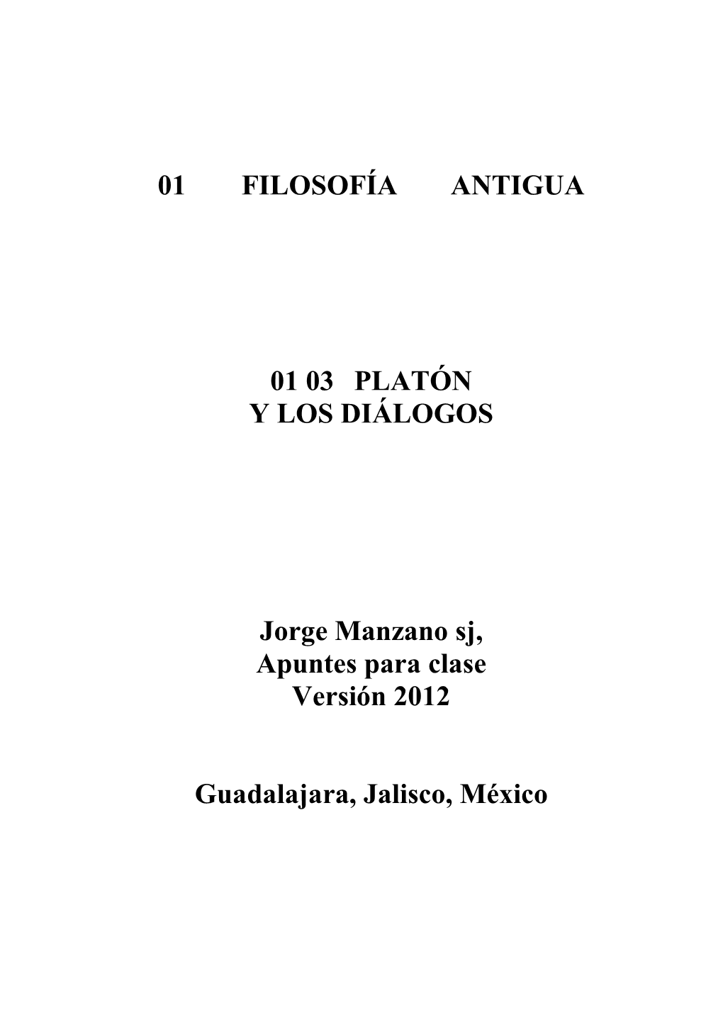 01 03 Platón Y Los Diálogos