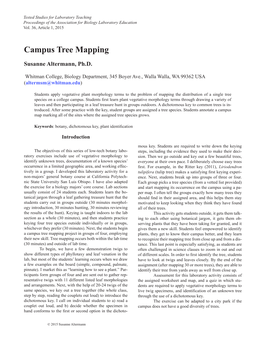 Campus Tree Mapping