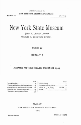 Report of the State Botanist 1904
