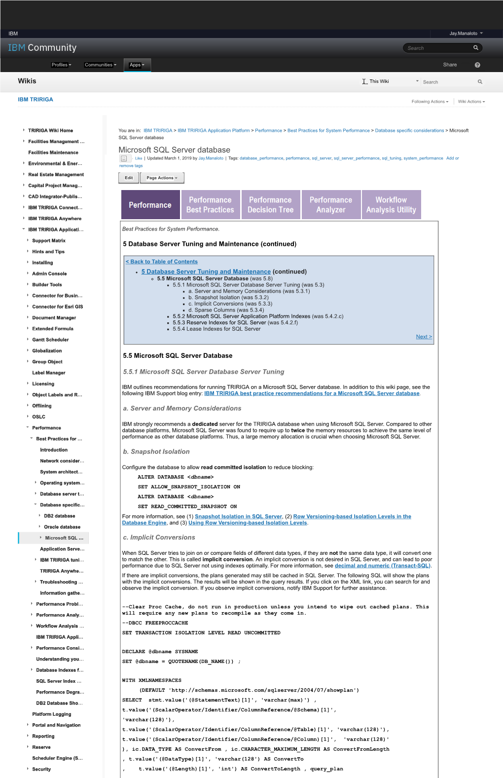 Microsoft SQL Server Database Facilities Management …