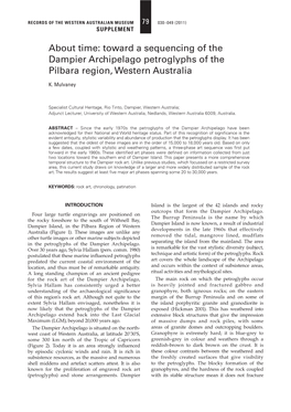 Toward a Sequencing of the Dampier Archipelago Petroglyphs of the Pilbara Region, Western Australia