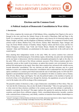 Elections and Common Good