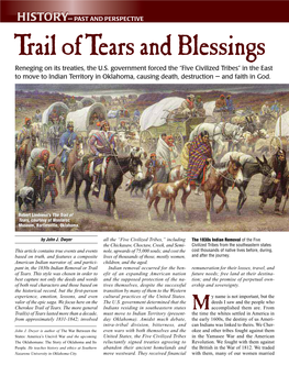 Trail of Tears and Blessings Reneging on Its Treaties, the U.S