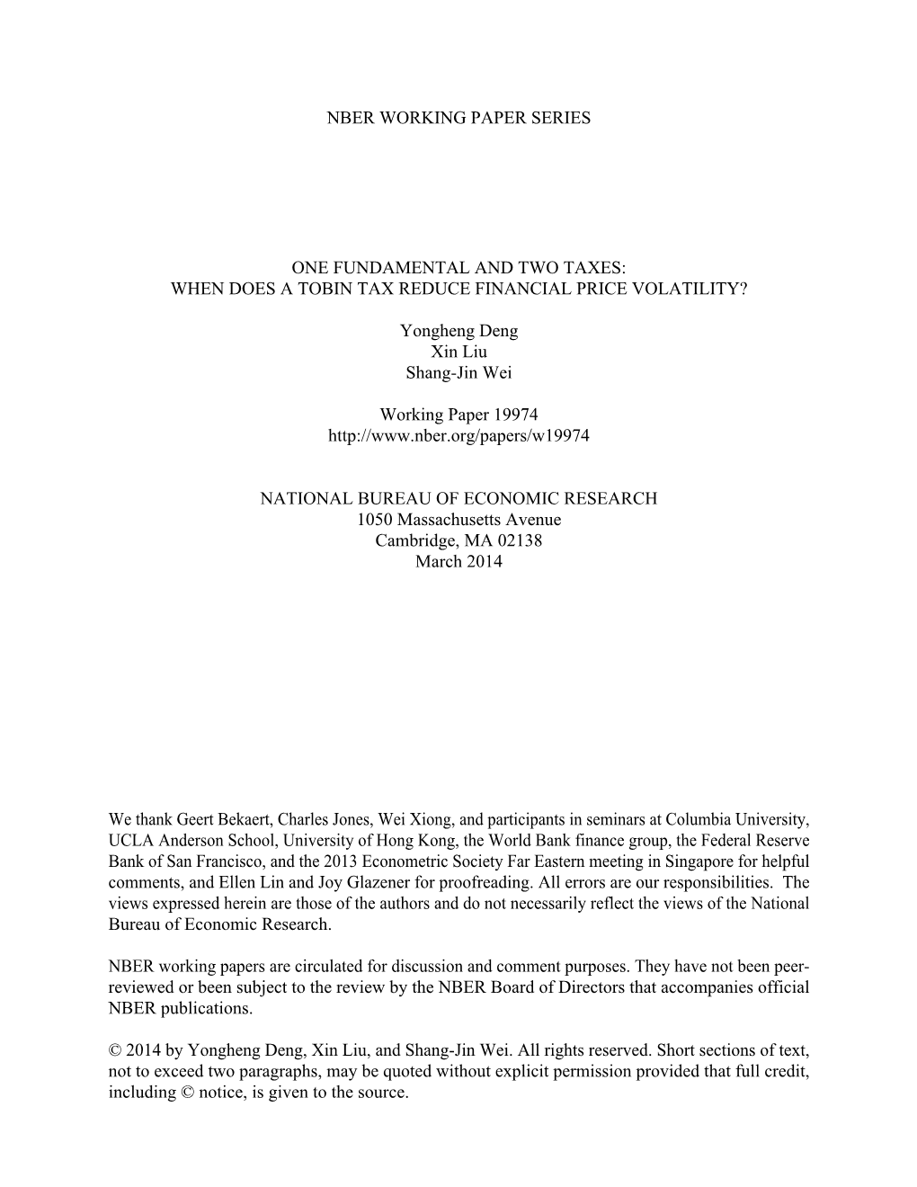 When Does a Tobin Tax Reduce Financial Price Volatility?