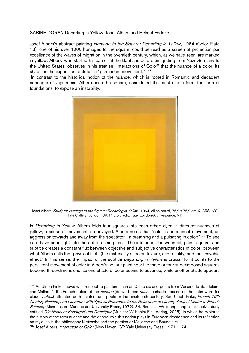 Josef Albers's Abstract Painting Homage to the Square