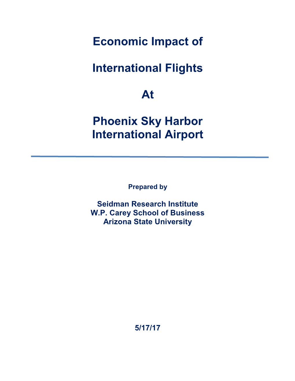 Economic Impact of Nonstop International Flights Was $1.5 Billion of Spending and 9,810 Additional Jobs Created