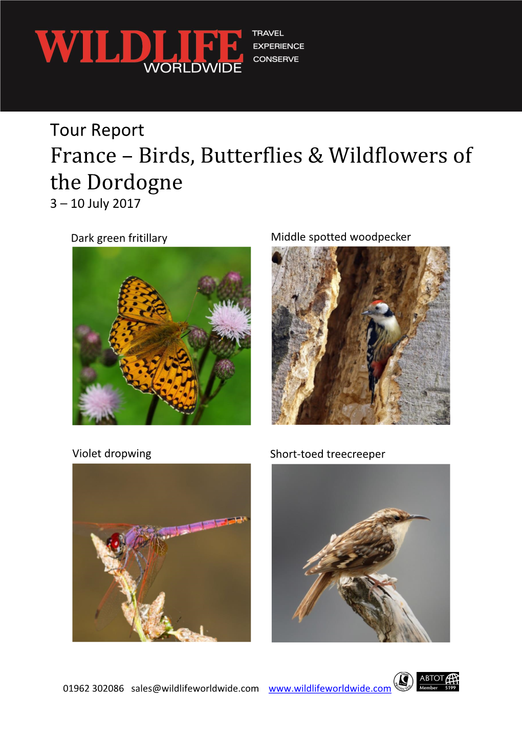 Birds, Butterflies & Wildflowers of the Dordogne