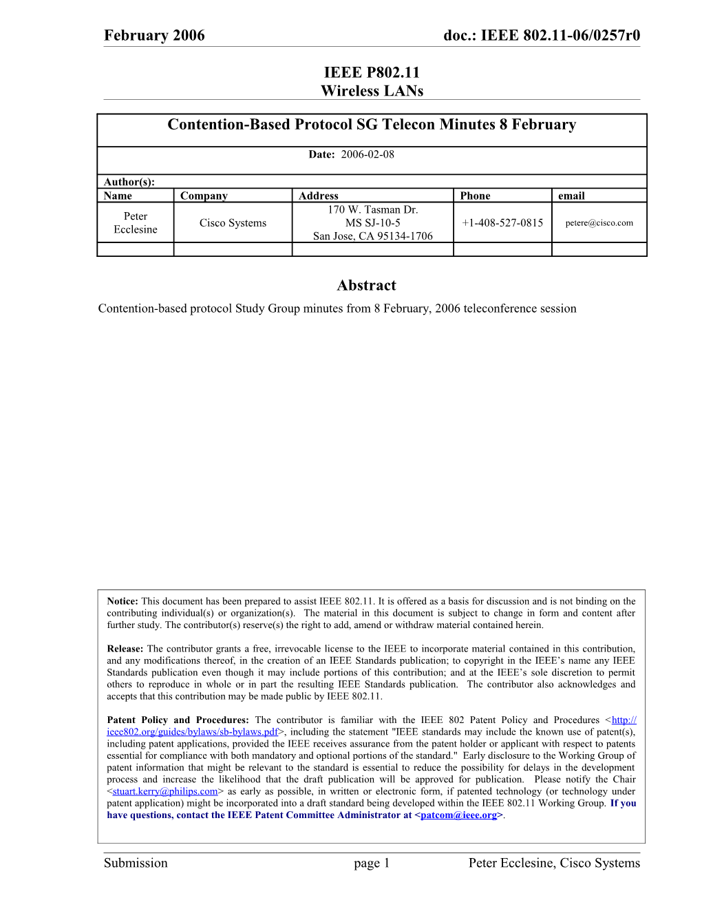 Access Information for the Teleconference