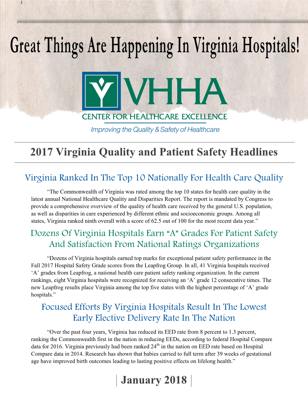 Great Things Are Happening in Virginia Hospitals!