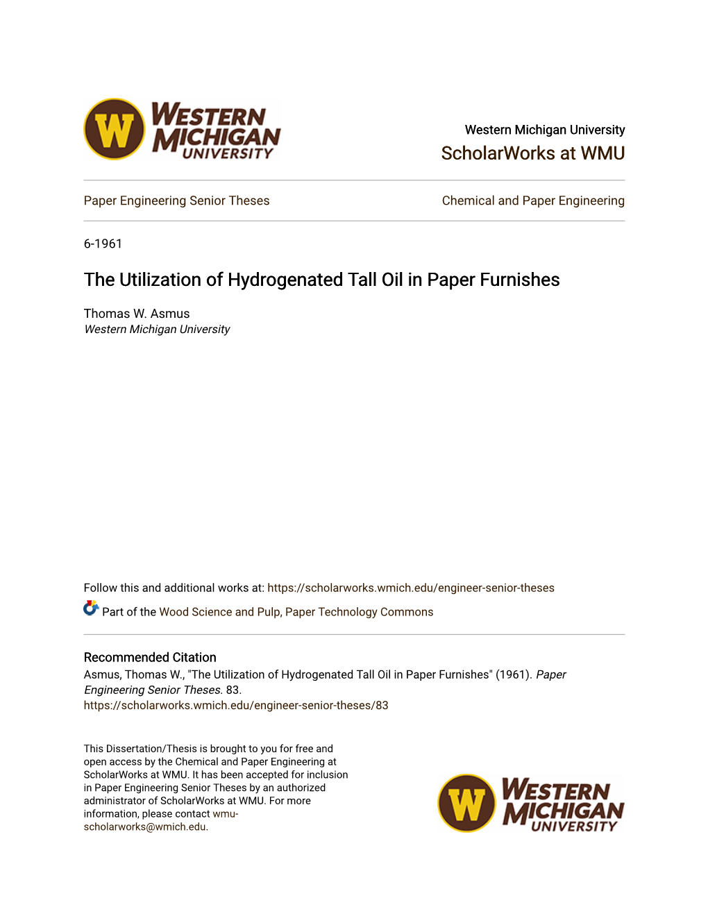 The Utilization of Hydrogenated Tall Oil in Paper Furnishes