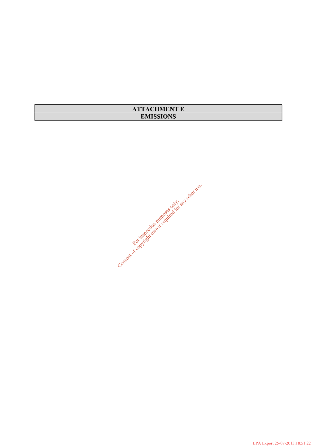 Attachment E Emissions