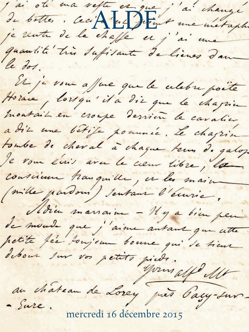 Mercredi 16 Décembre 2015 Expert Thierry Bodin Syndicat Français Des Experts Professionnels En Œuvres D’Art Les Autographes 45, Rue De L’Abbé Grégoire 75006 Paris Tél