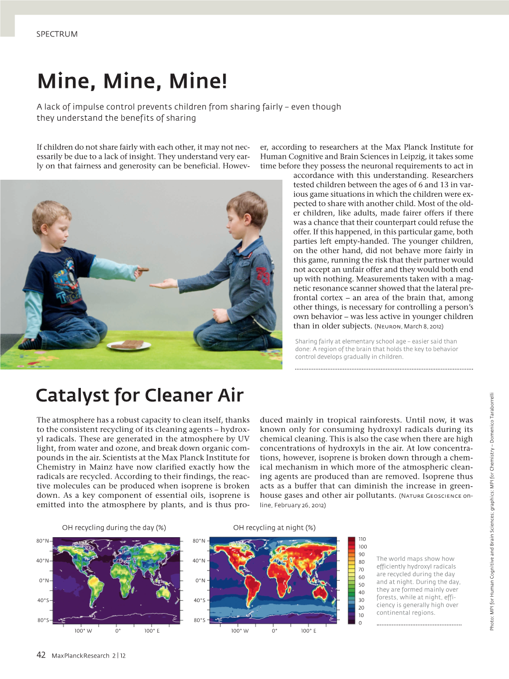 Spectrum | Maxplanckresearch 2/2012: New Energy Through