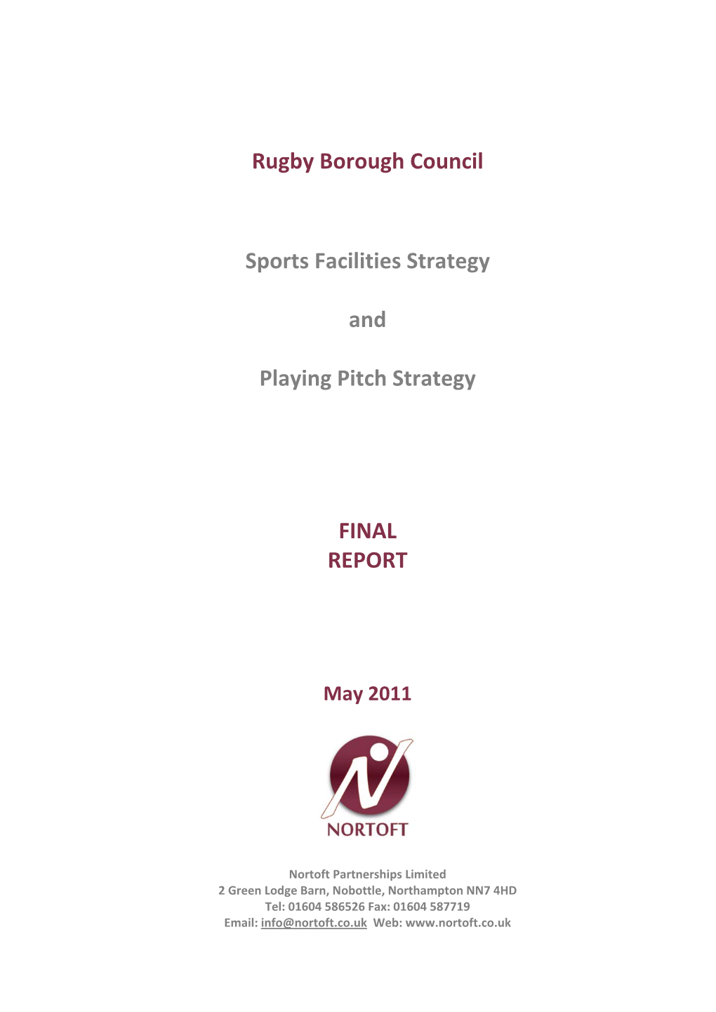 Sports Facilities Strategy and Playing Pitch Strategy