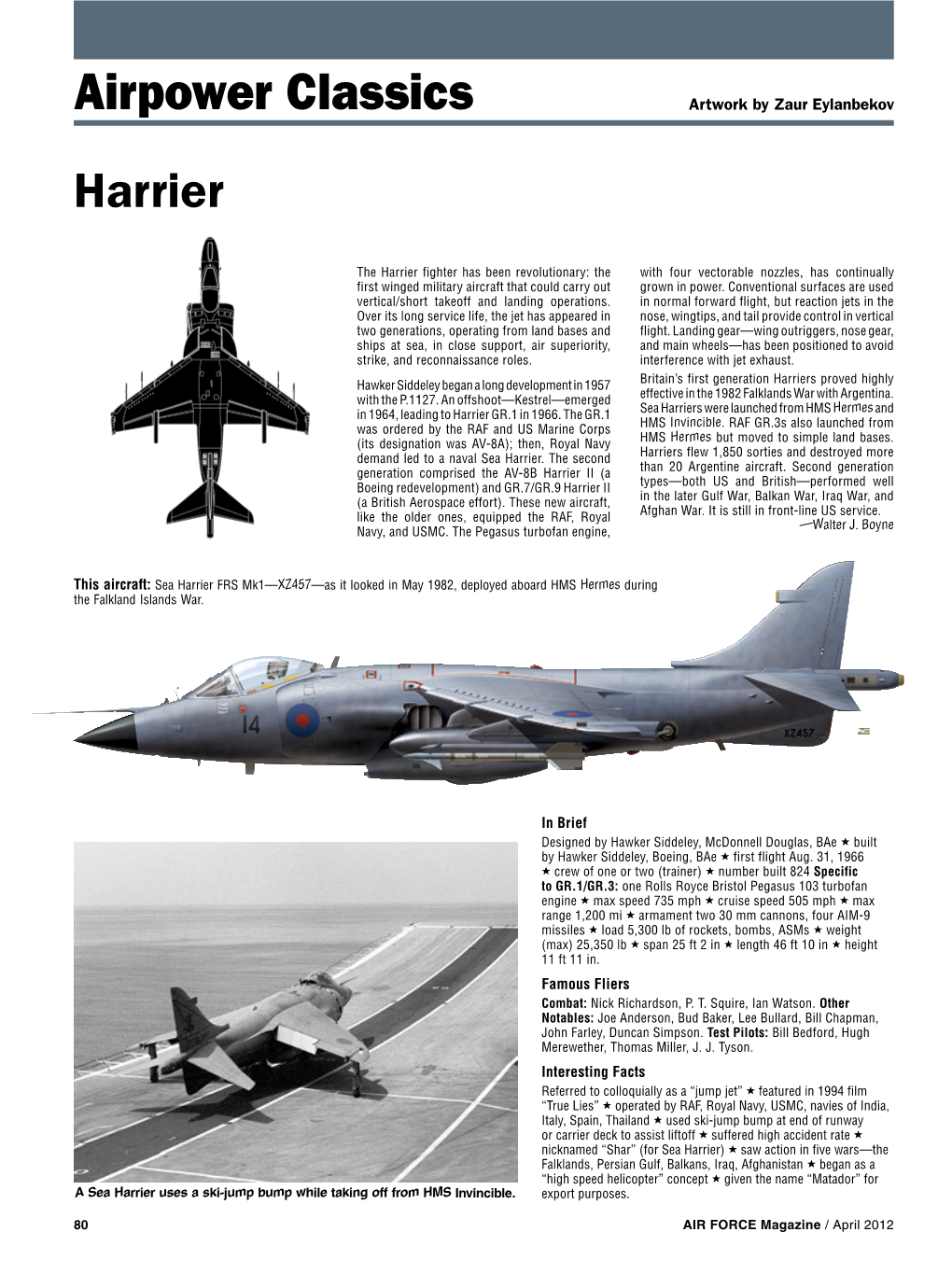 Airpower Classics Artwork by Zaur Eylanbekov Harrier