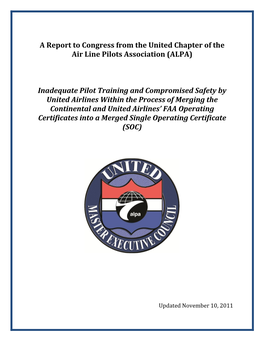 Inadequate Pilot Training and Compromise