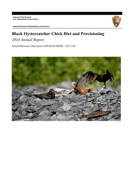Black Oystercatcher Diet and Provisioning 2014 Annual Report