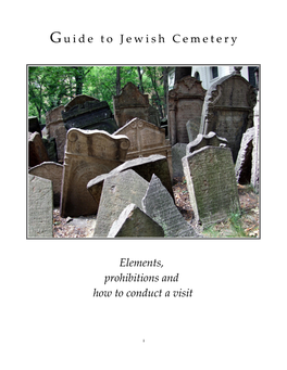 Guide to Jewish Cemetery Elements, Prohibitions and How to Conduct a Visit