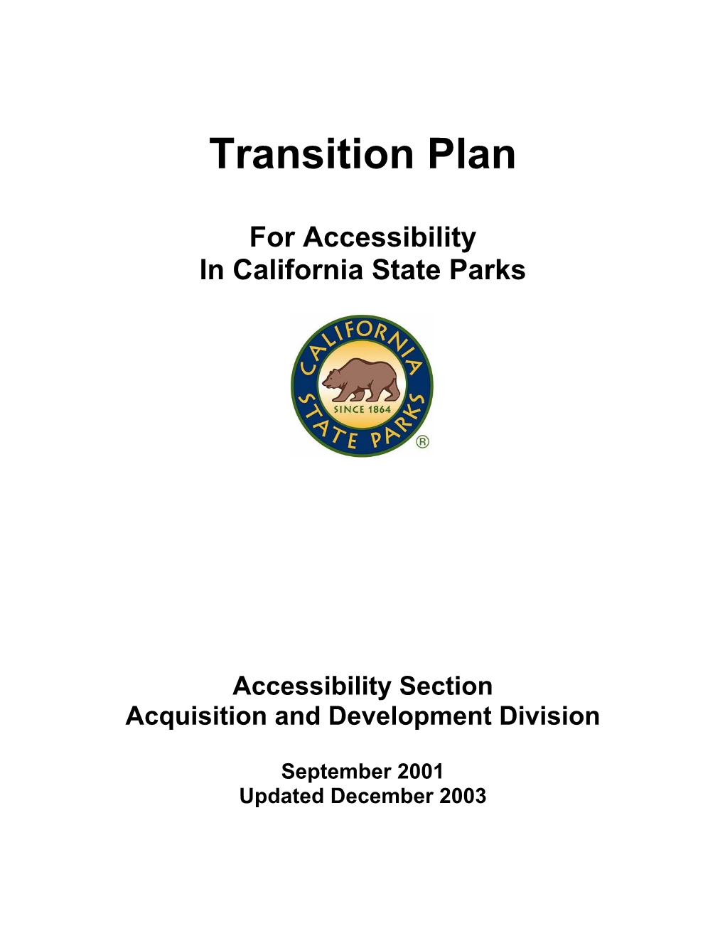 Transition Plan