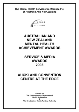 2008 Award Booklet