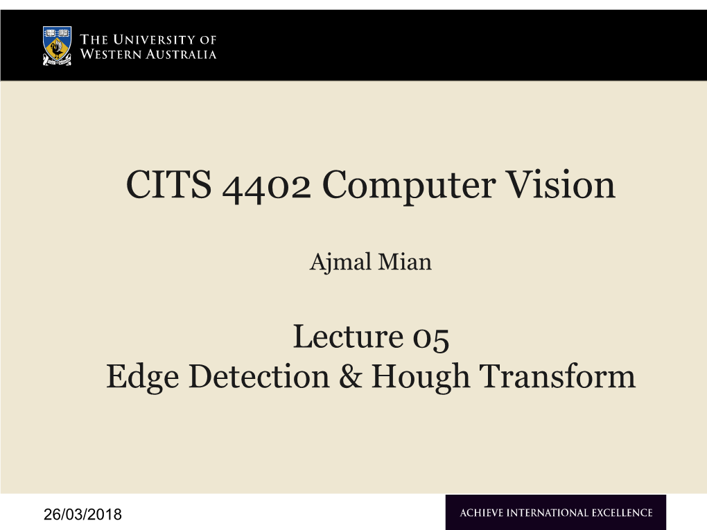 CITS 4402 Computer Vision