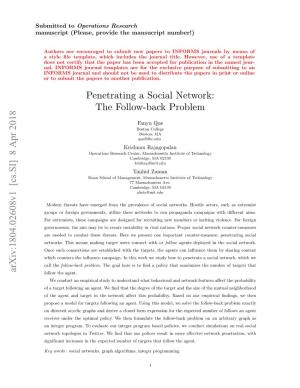 Penetrating a Social Network: the Follow-Back Problem