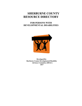 Sherburne County Resource Directory for Persons with Developmental