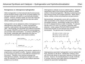 Advanced Synthesis and Catalysis Hydrogenation And