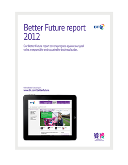 Better Future Report 2012 Full Report