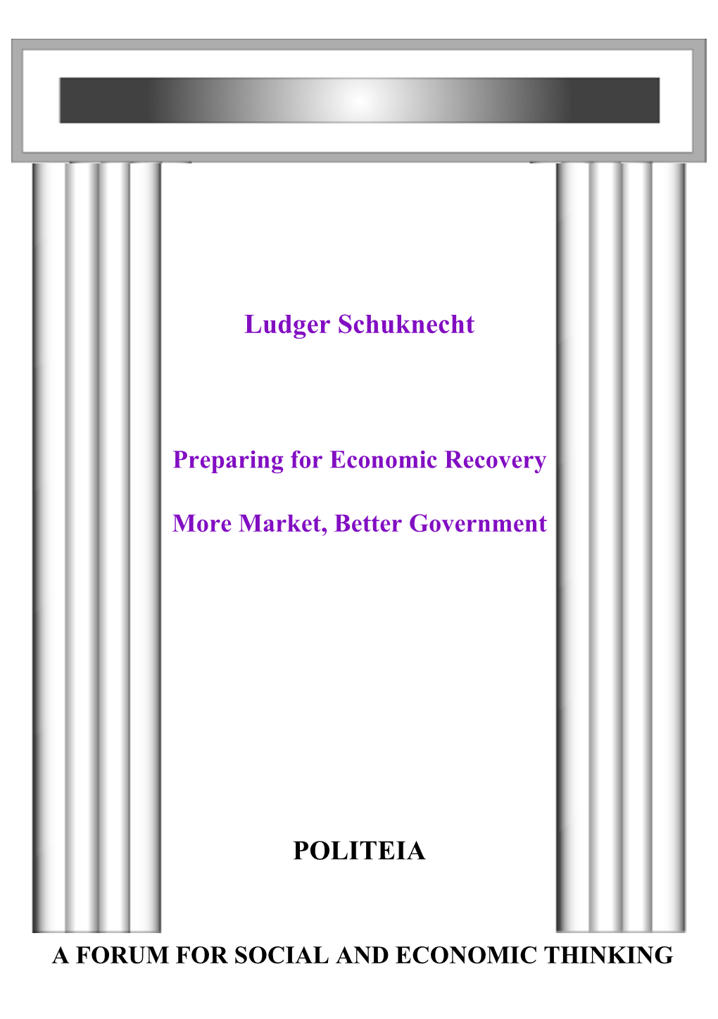 Ludger Schuknecht POLITEIA