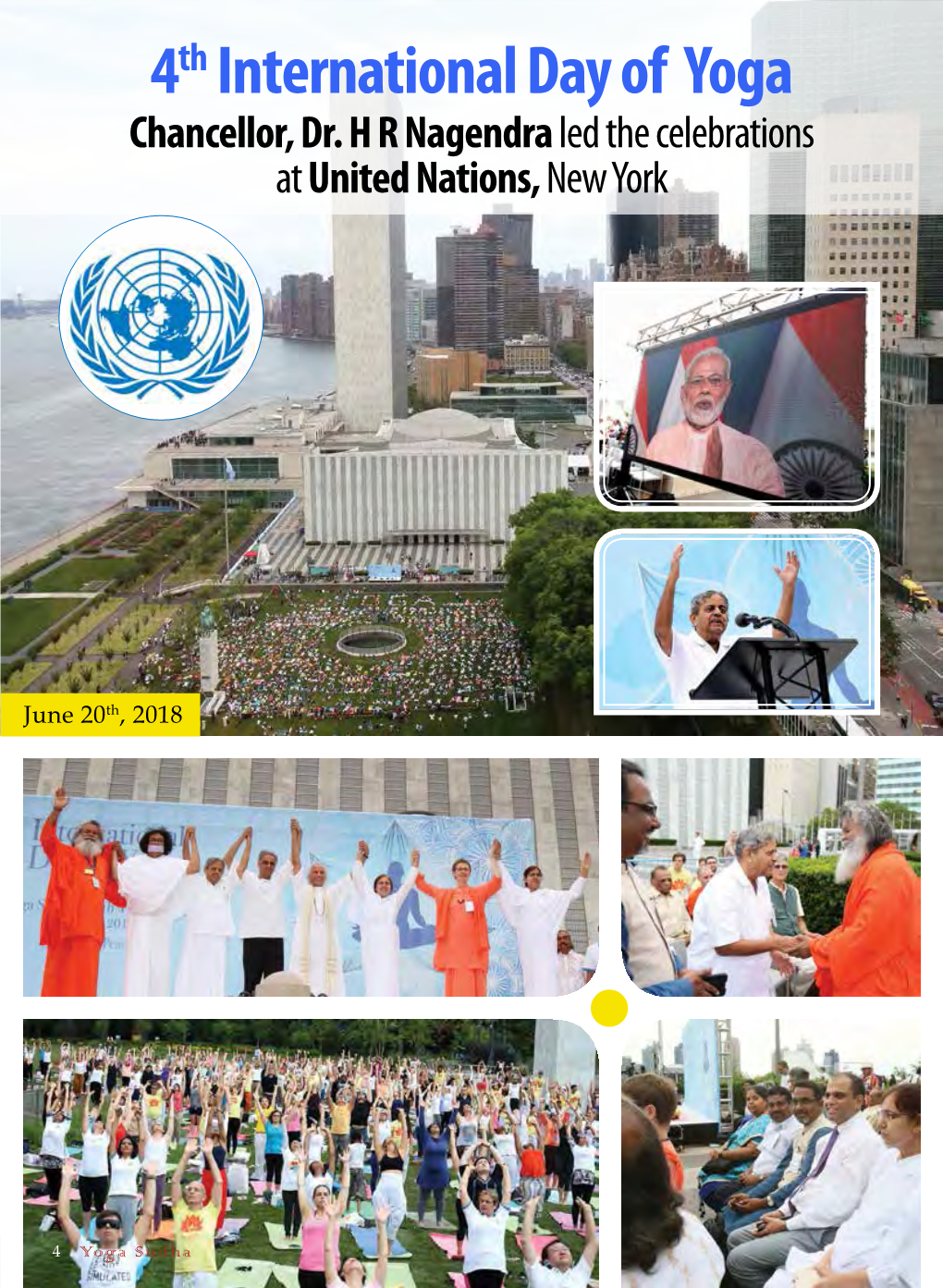 4Th International Day of Yoga Chancellor, Dr