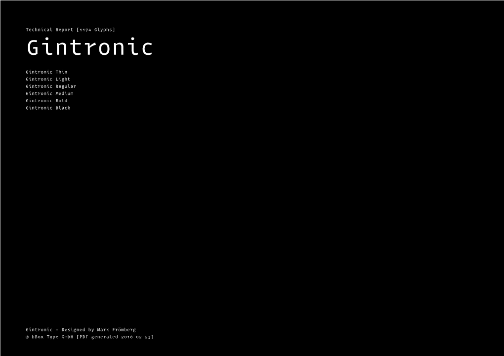 Technical Report: Gintronic