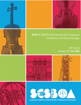 2020 SCSBOA Professional Development Conference & Honor Groups