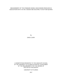 Measurement of the Standard Model Higgs Boson Produced in Association with a W Or Z Boson and Decaying to Bottom Quarks