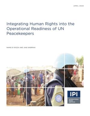 Integrating Human Rights Into the Operational Readiness of UN Peacekeepers
