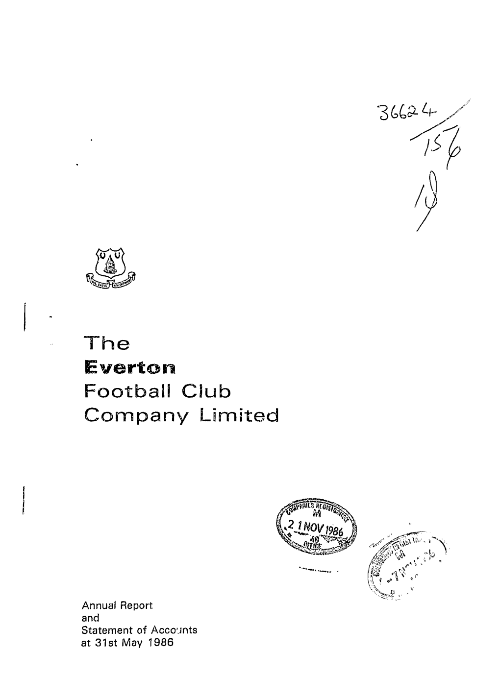 Annual Report 1986