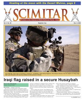 Iraqi Flag Raised in a Secure Husaybah