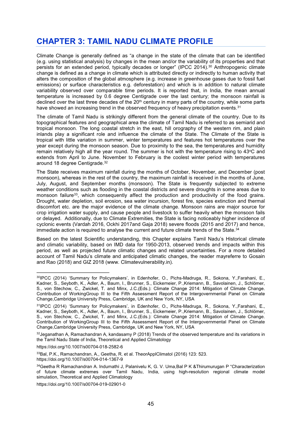 Chapter 3: Tamil Nadu Climate Profile