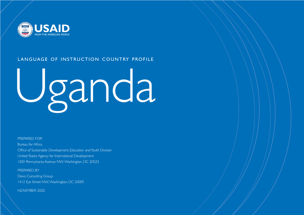 Language of Instruction Country Profile Uganda