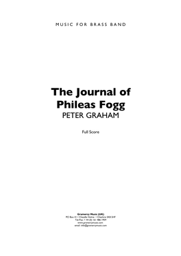 The Journal of Phileas Fogg PETER GRAHAM