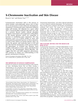 X-Chromosome Inactivation and Skin Disease Bryan K