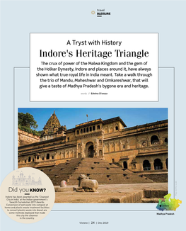 Bleisure – Indore's Heritage Triangle