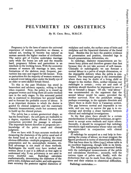 PELVIMETRY in OBSTETRICS by H