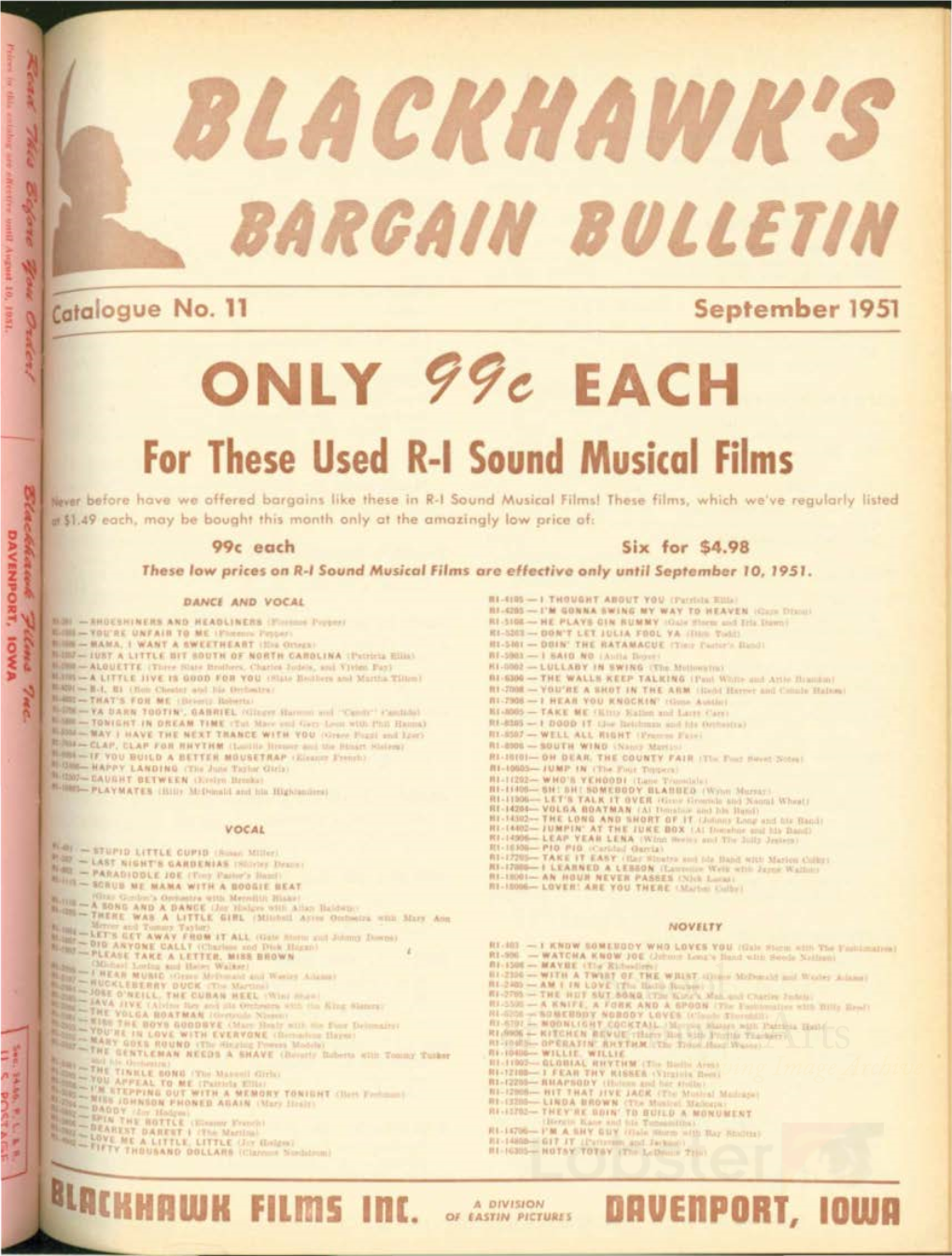 For These Used R-1 Sound Musical Films