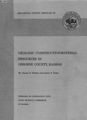 Geologic Construction-Material Resources in Osborne County, Kansas
