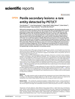 Penile Secondary Lesions