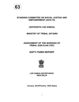 63 Standing Committee on Social Justice