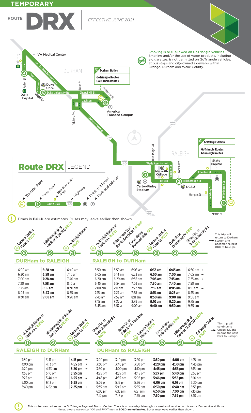 Route DRX LEGEND