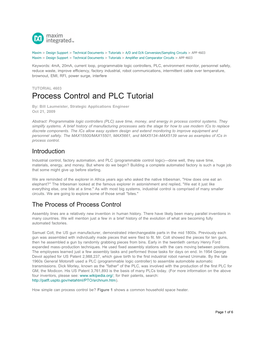 Process Control and PLC Tutorial